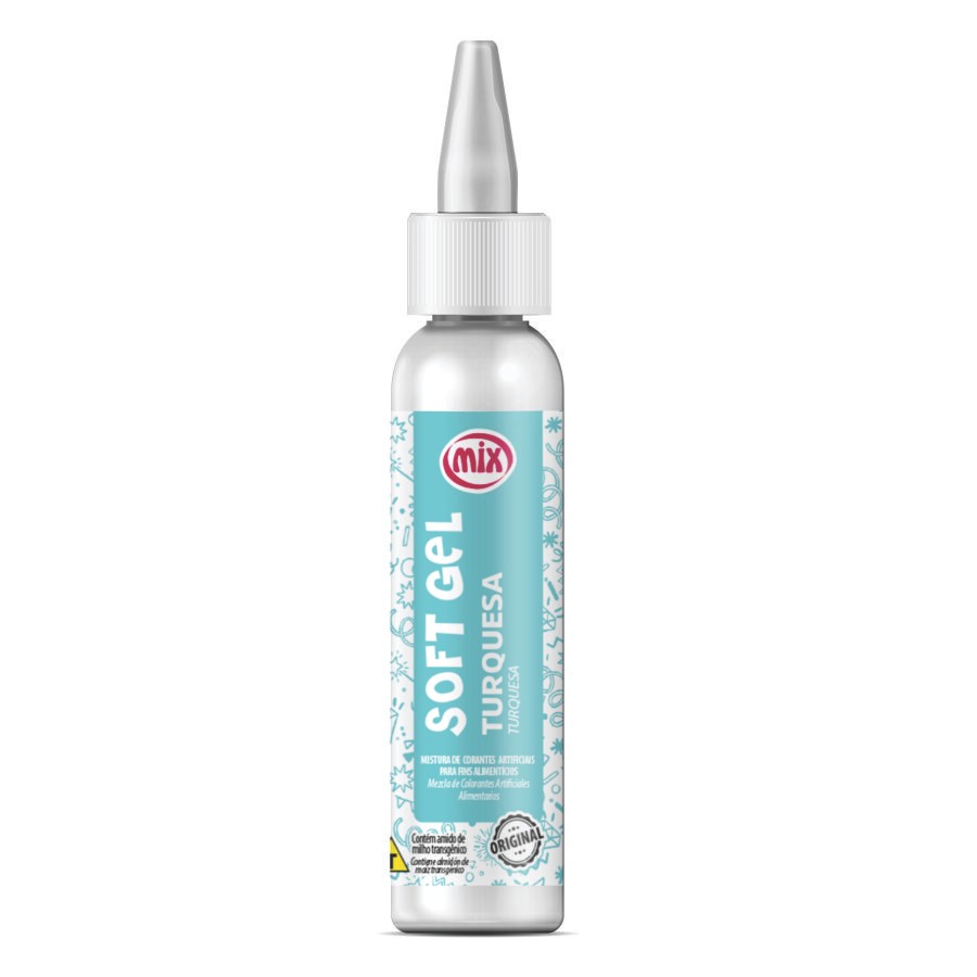 Corante Softgel Turquesa 25g Mix