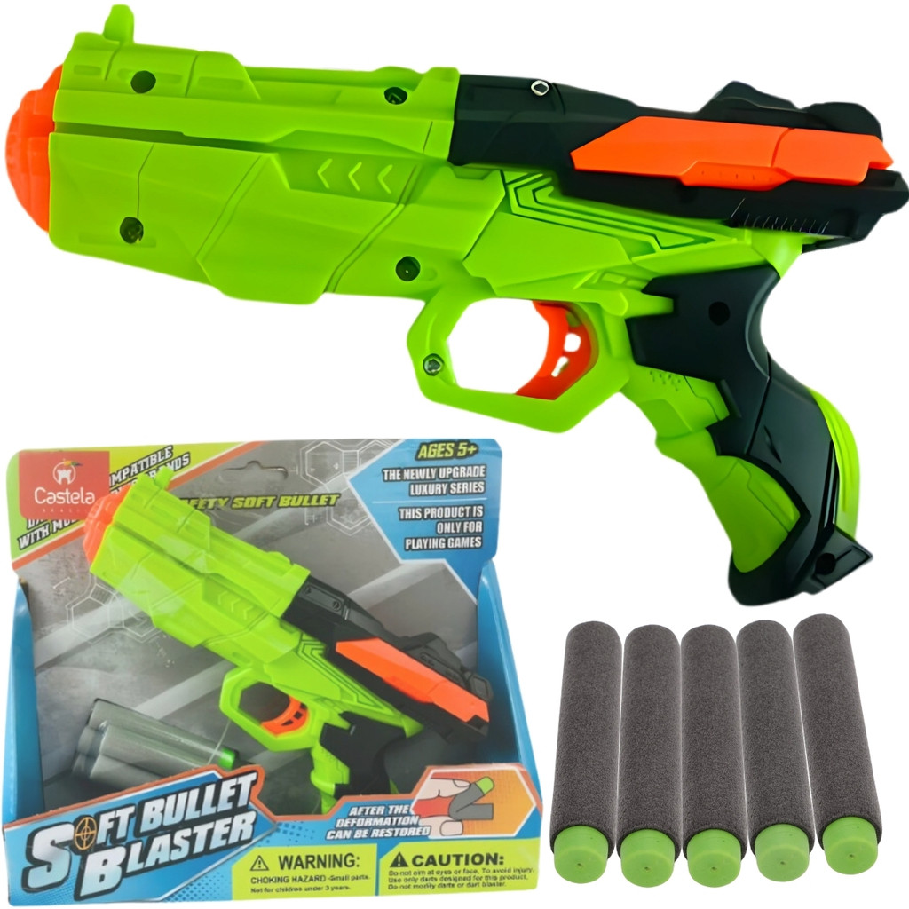 Brinquedo Lançador Dardos Soft Bullet Divertido Castela em Oferta na Shopee