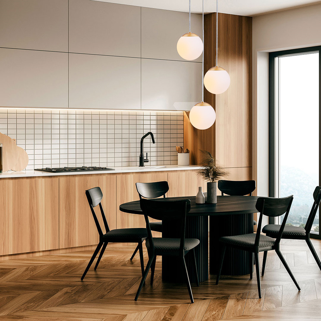 Lustre Pendente Vidro Globo Bola Jabuticaba Balcão Cozinha Quarto Sala Chelsea 3 Lâmpadas E27 Bivolt