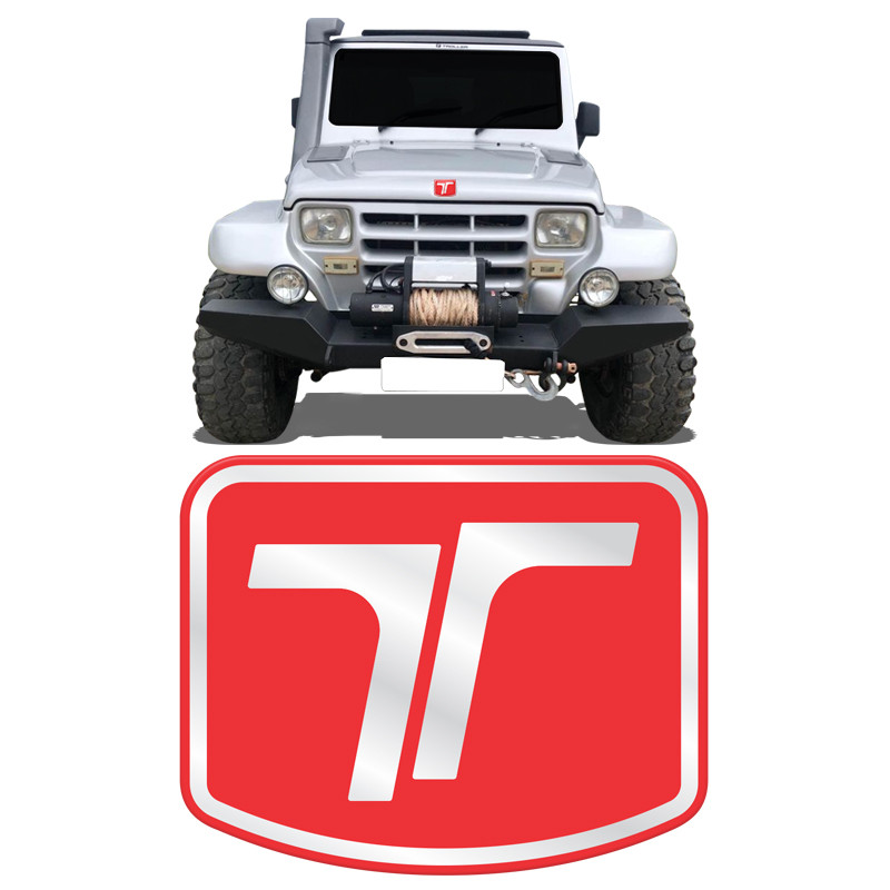 Adesivo Logo Troller 2001/2008 Adesivo Dianteiro Vermelho