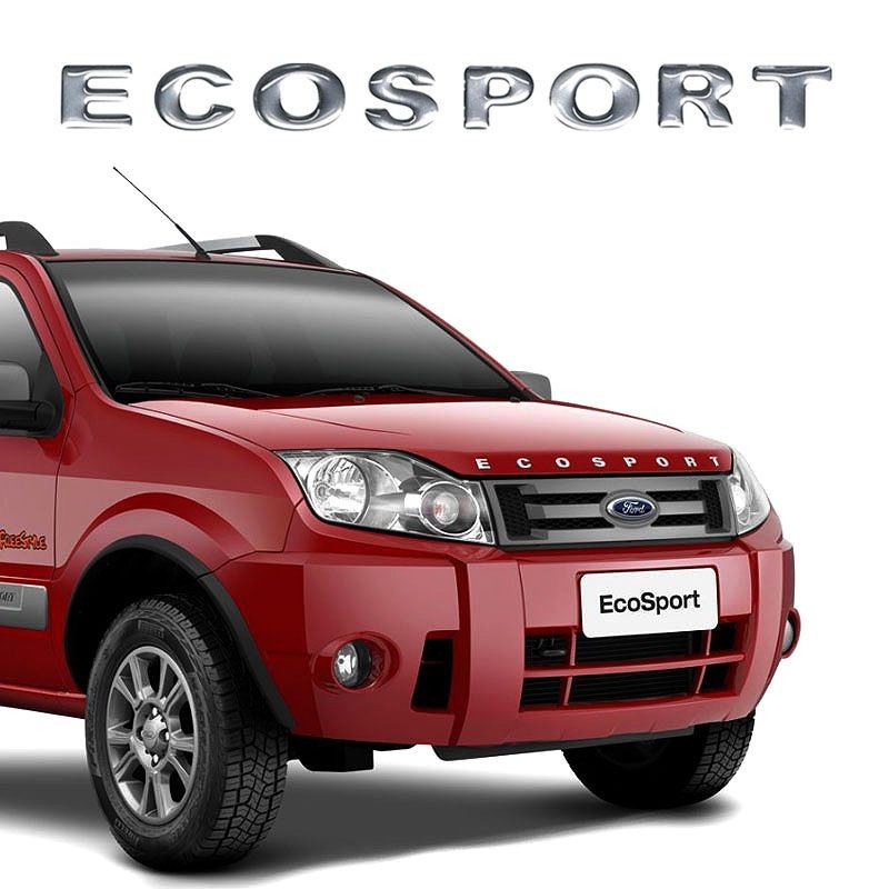 Emblema Letreiro Capo Compativel Ecosport 2003/2010 Resinado em Oferta na Shopee