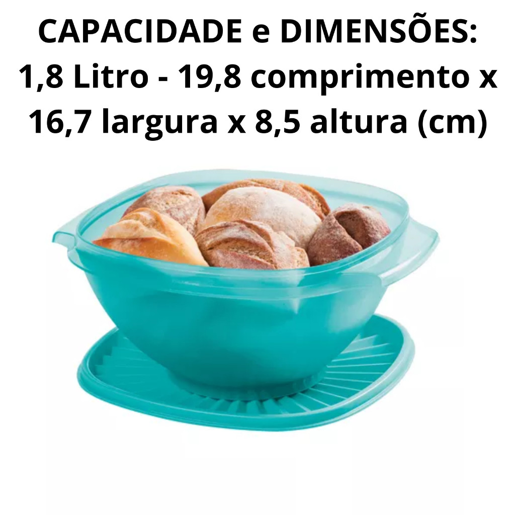 Tupperware Tigela Sensação 1l Tampa Hermética De Um Toque