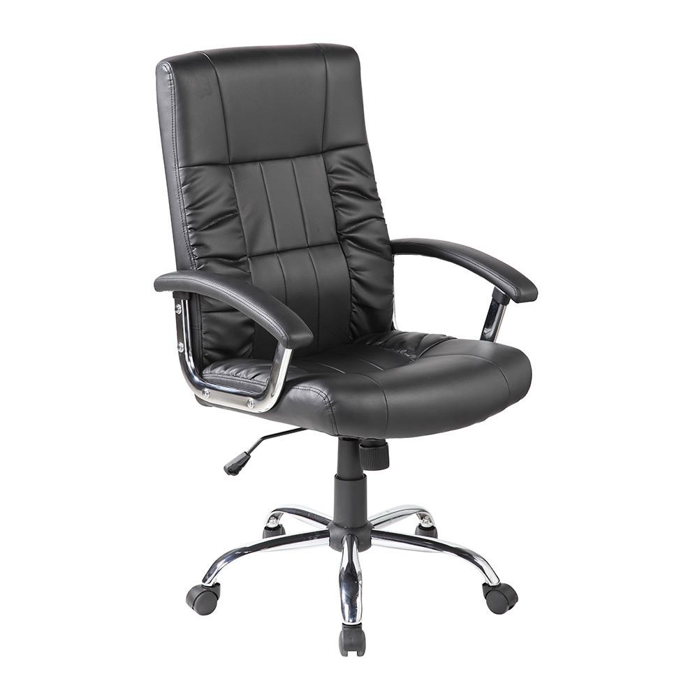 Cadeira de Escritório Presidente Giratória com Relax Office Plus Preta