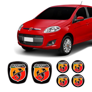 Kit 6 Adesivos Emblemas Abarth Fiat Novo Palio 2012 Ate 2017 em Oferta na Shopee