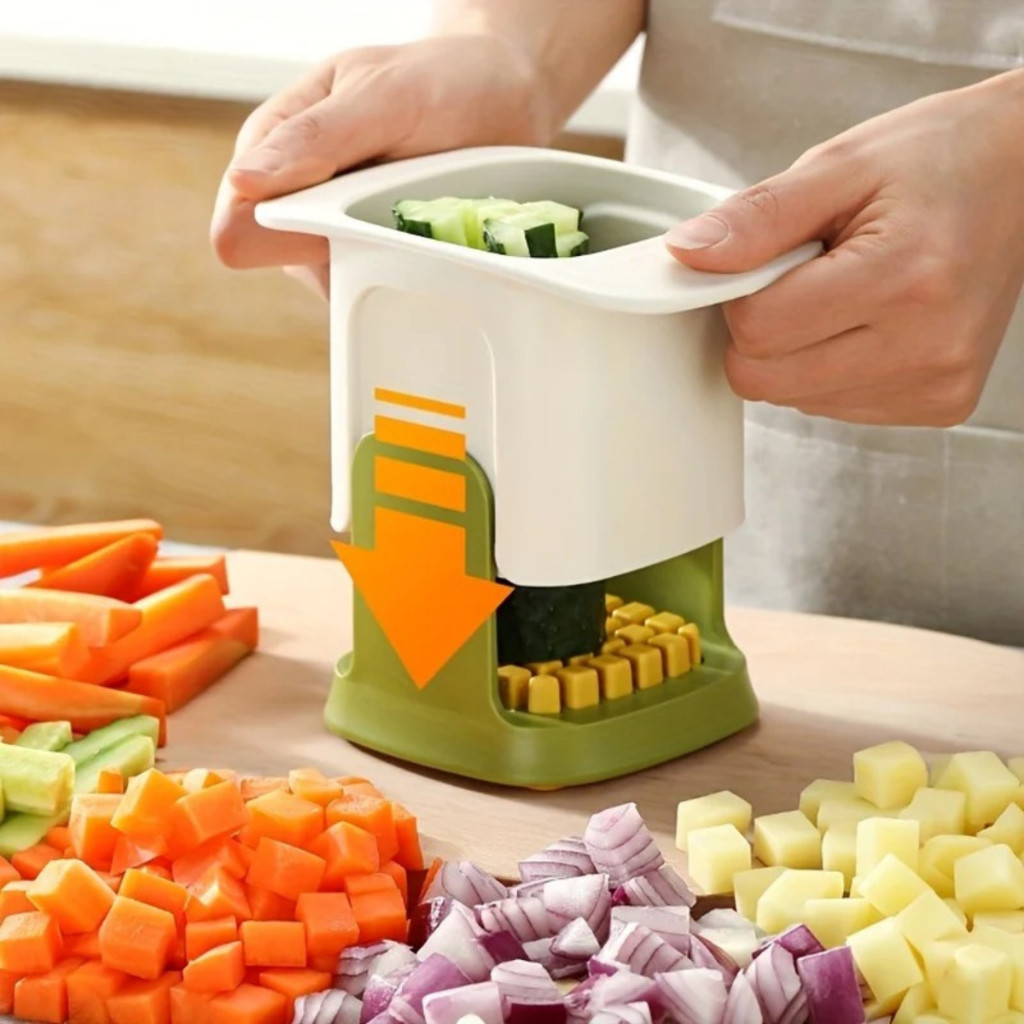 Cortador Fatiador De Legumes Manual Com Lâminas de Aço Inoxidável