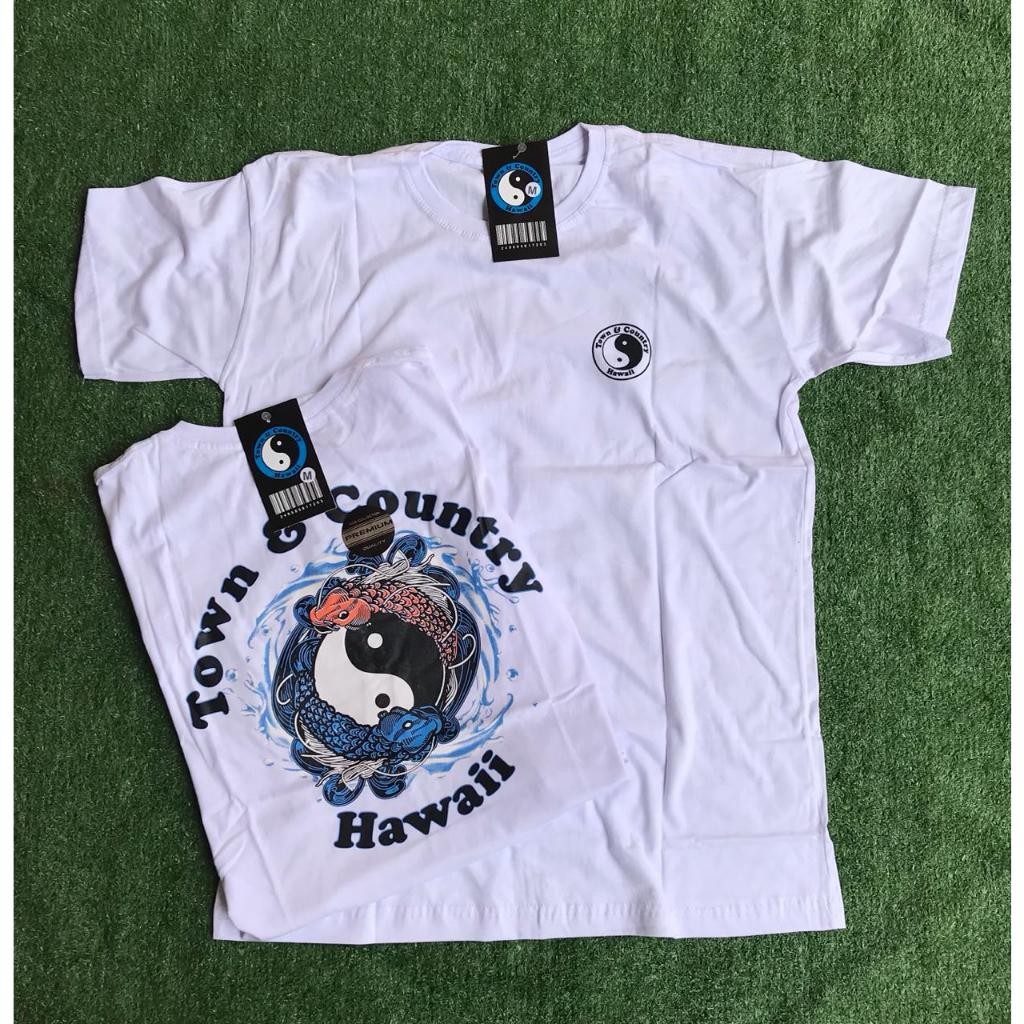 Camiseta To wn & cou--ntry  Carpa Yin Yang Lançamento  100% algodão fio 30.1 malha  premium