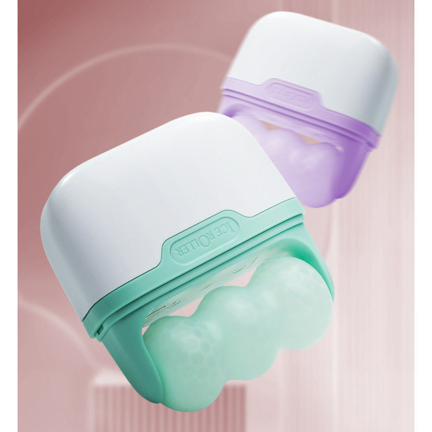Rolo Gelo Massageador Facial Refrescante Contra Inchaço, Olheiras Rosto Pescoço Limpos Beleza em Oferta na Shopee