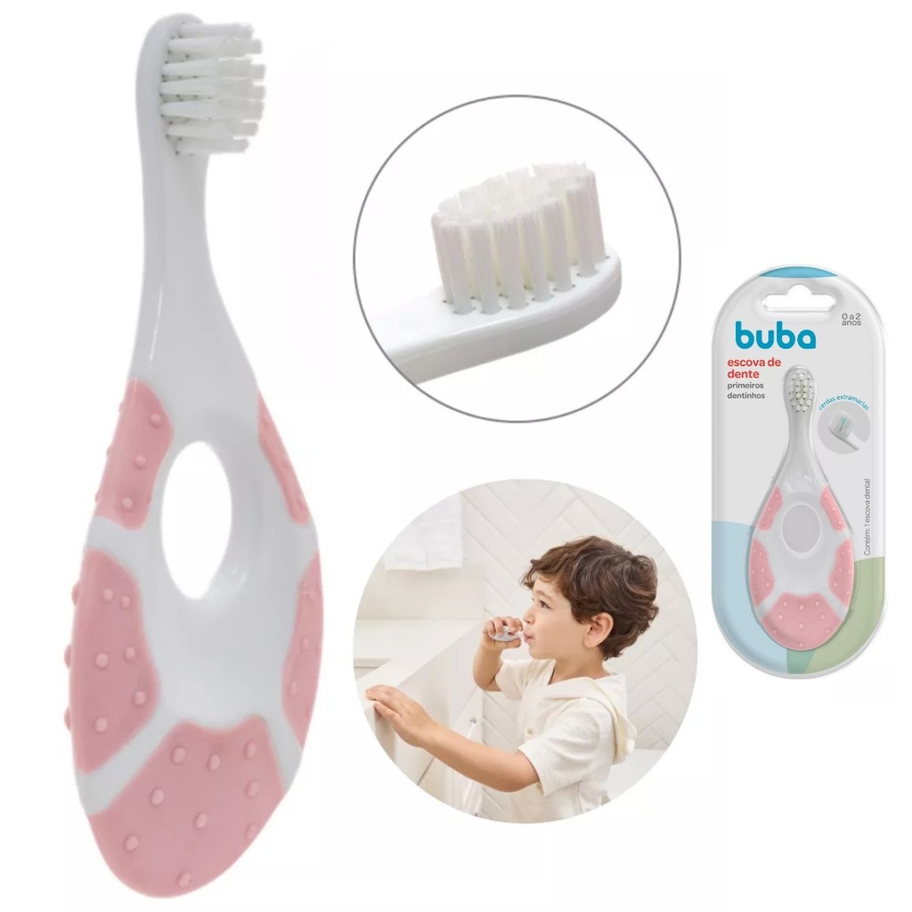 Escova De Dente Primeiro Dentinhos 0 A 2 Anos Mordedor em Oferta na Shopee