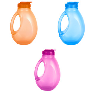 Kit 3 Mini Galão De Água 1,6 Litros Com Alça Squeeze Garrafa Academia Geladeira Jarra de Suco Antivazamento Livre de BPA em Oferta na Shopee