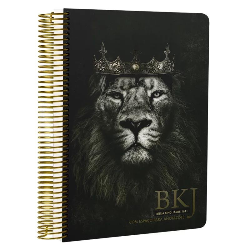 Bíblia King James 1611 Leão Rei dos Reis | BKJ | Letra Normal | em Oferta na Shopee