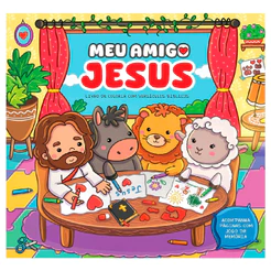 Livro Meu Amigo Jesus | Livro de Colorir Com Versículos Bíblicos