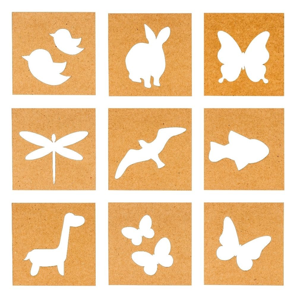 Moldes para Tatoo Art Color Tchuska NATUREZA - com 9 moldes - ref 122