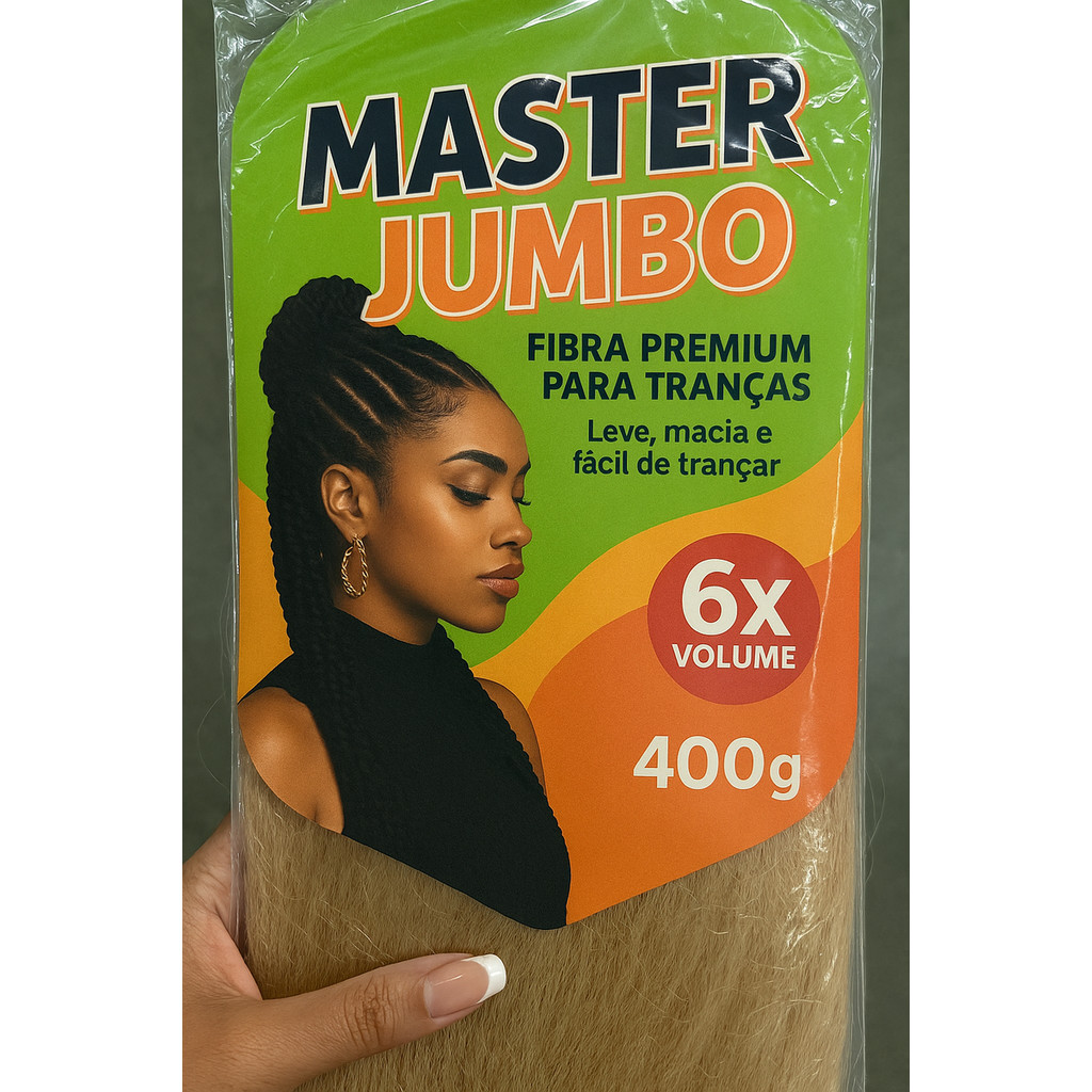 Cabelo Master Jumbo Cabelo orgânico Tranças Original De Fabrica MR.CC Hair 400g 6EM1 ALTA QUALIDADE PROMOÇAO em Oferta na Shopee