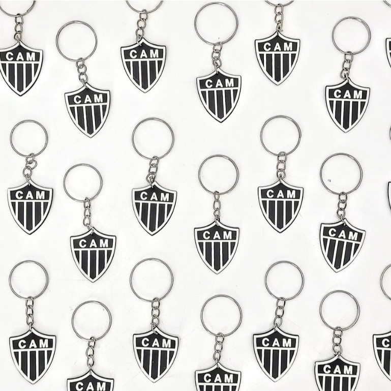 Chaveiro Atletico Mg 10un Lembrancinha Futbol Campeonato Final Jogos Times Tema