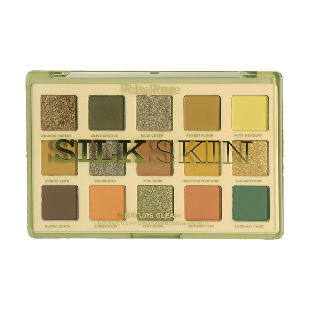 Paleta de Sombras Ruby Rose Silk Skin Nature Gleam Hbe2205 em Oferta na Shopee