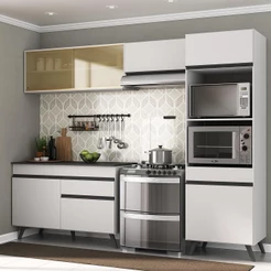 Armário de Cozinha Compacta 252cm Veneza Multimóveis V3692