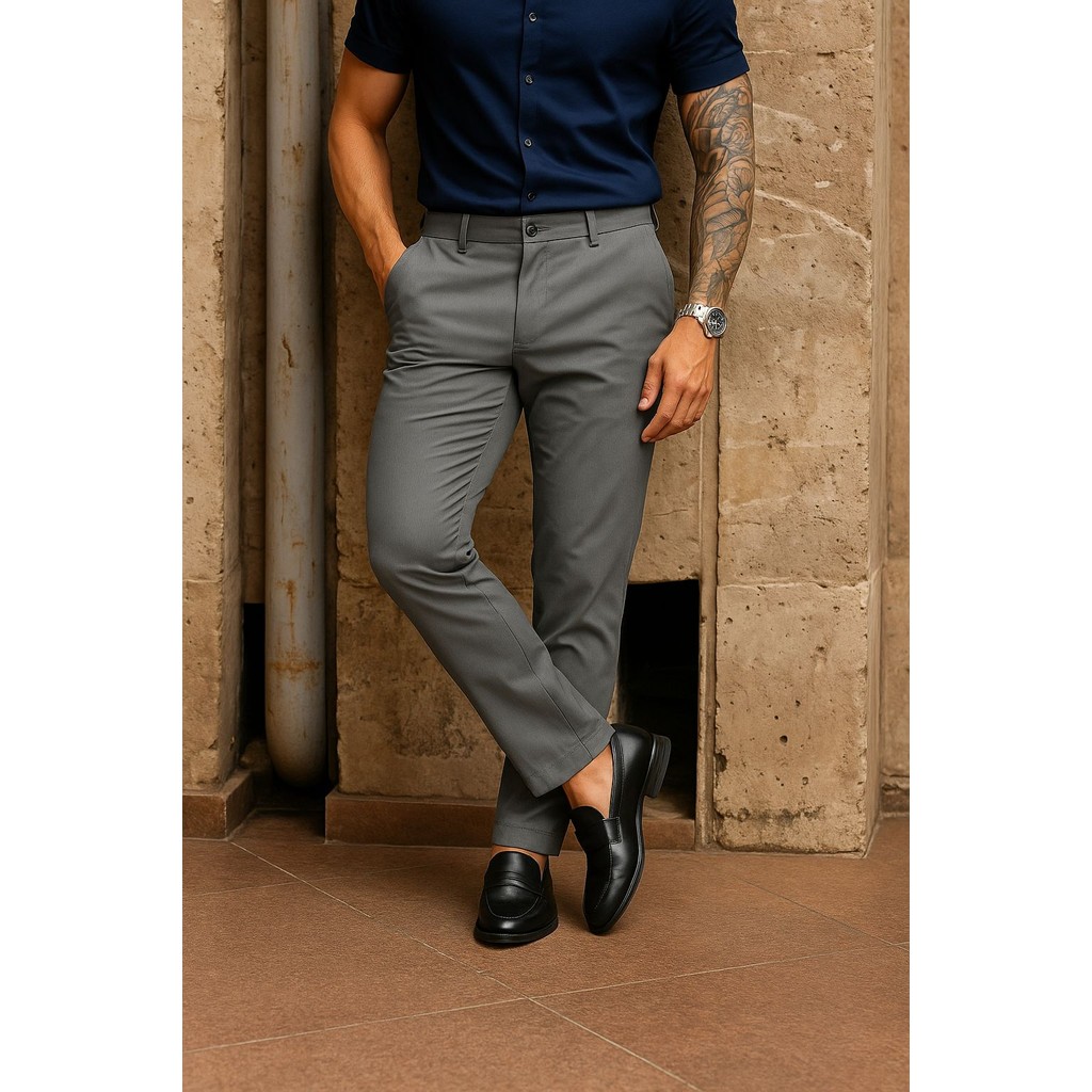 Calça Masculina Slim Alfaiataria Poliamida Elastano Esporte em Oferta na Shopee