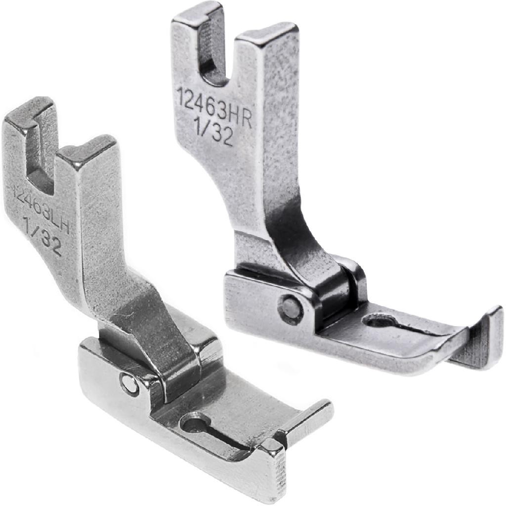 02 Calcador Guia Pesponto 1/32 0,8mm Costura Reta Industrial