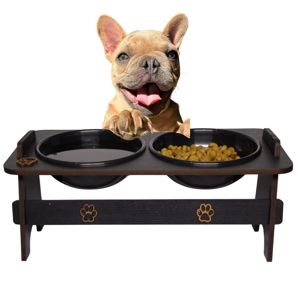 Comedouro Duplo Cachorro Pet Gato elevado