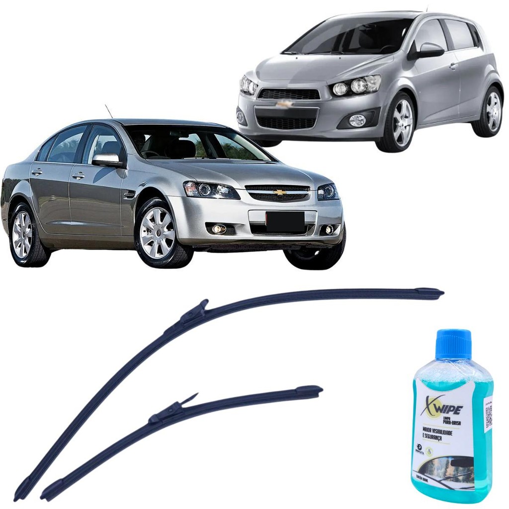 Kit Par Palheta Dianteira 26/15" Limpa Para-brisa Linea 2008 a 2013 / Punto 2007 a 2014 / Omega 2008 a 2013 / Sonic 2011