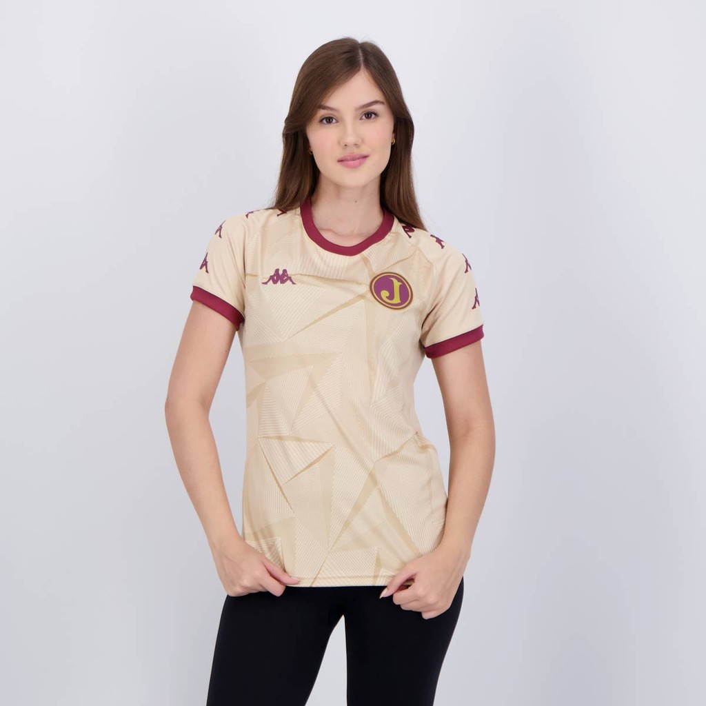Camisa Kappa Juventus da Mooca Supporter Clark Feminina Dourada