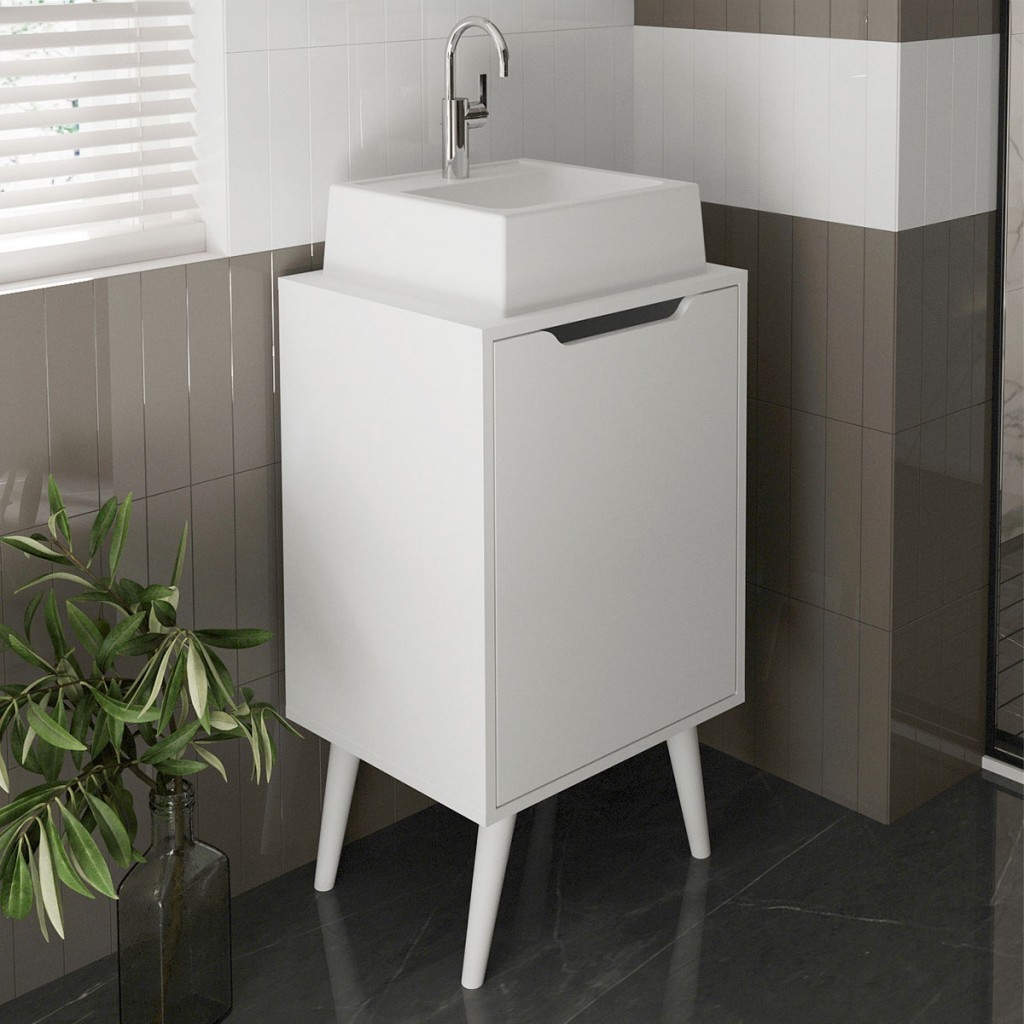 Armário de Banheiro 1 Porta BN3641 - Tecno Mobili em Oferta na Shopee