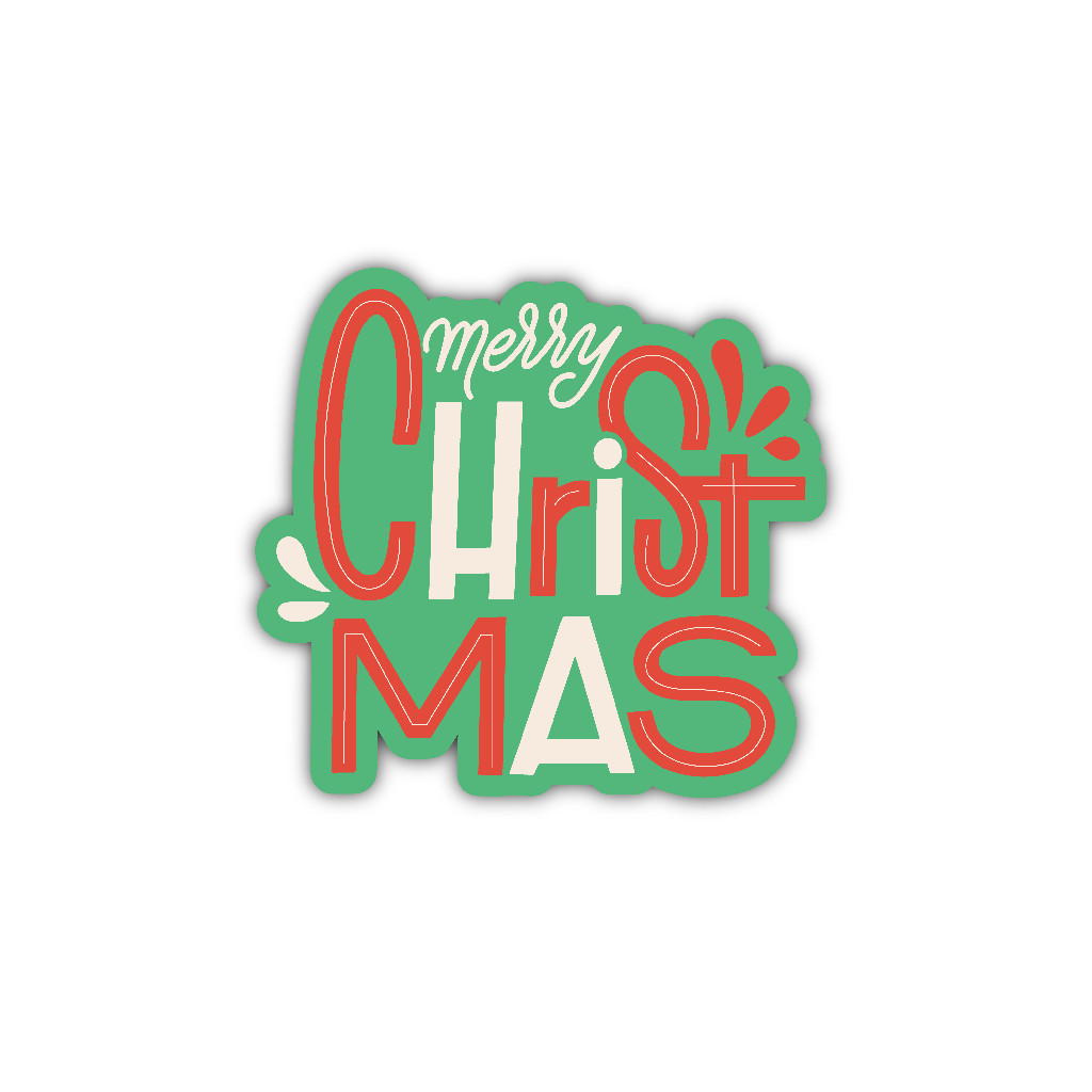 Placa Decorativa Feliz Natal - Merry Christmas - Decoração