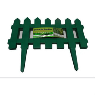 Kit 6 Cercas Decorativa Para Jardim De Plástico Verde em Oferta na Shopee
