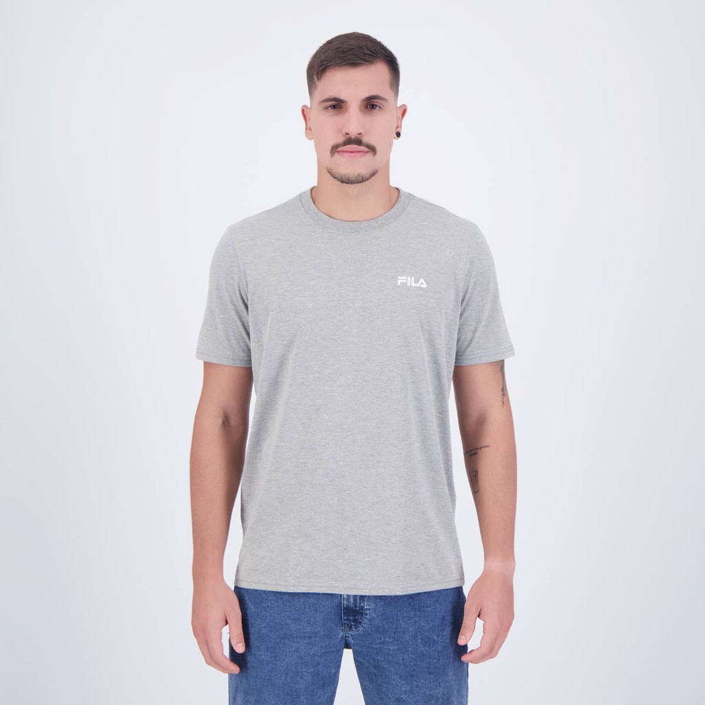 Camiseta Fila Classic Cinza Mescla - Men Clothes