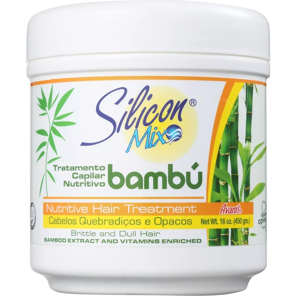 Mascara de Tratamento Capilar Nutritivo Silicon Mix Bambú - 450g em Oferta na Shopee