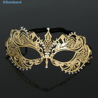 Máscara De Metal LOMBARD , Adereços De Fantasia De Carnaval De Strass , Halloween De Veneza , Véu De Luxo , Joias De Más em Oferta na Shopee