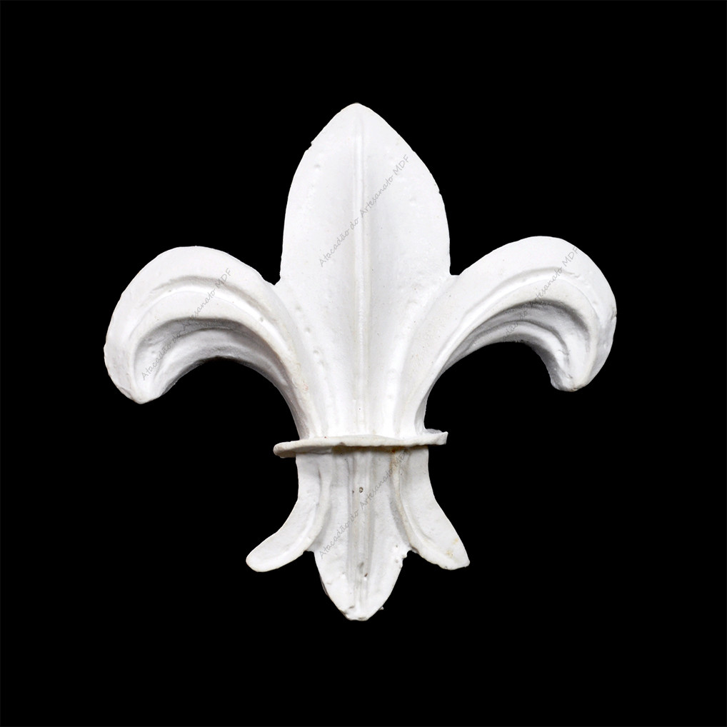 Aplique Flor de Liz Grande 7x7 R0012 Resina em Oferta na Shopee