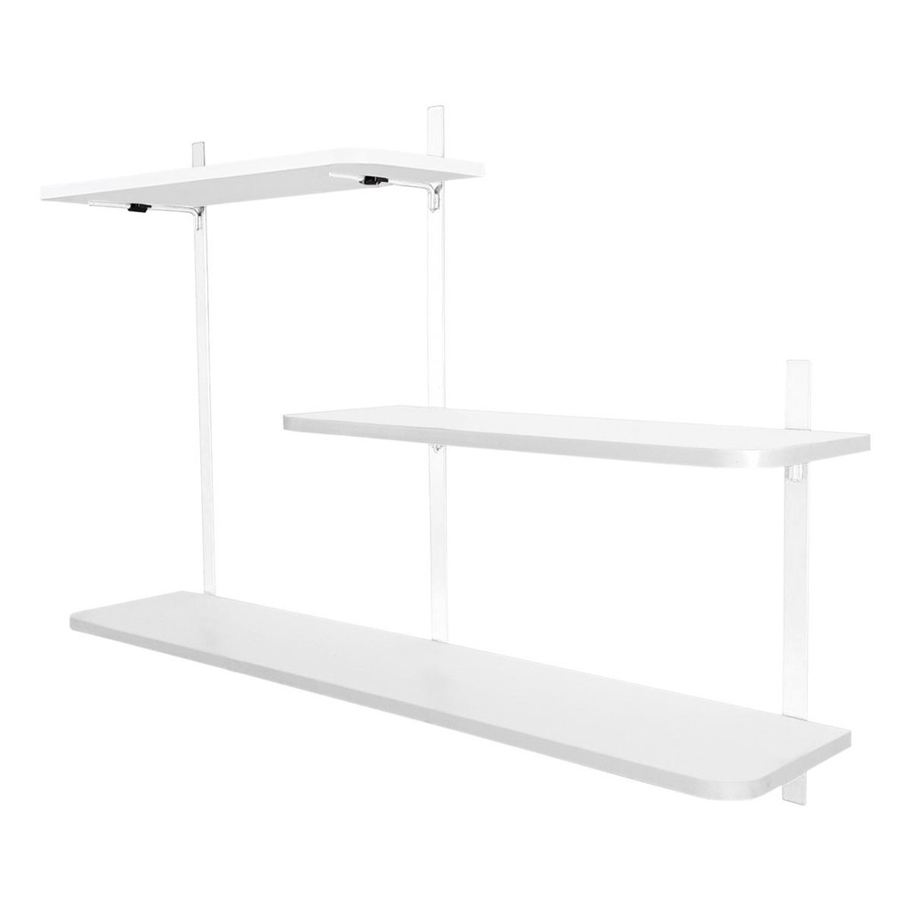 Prateleira Nicho de Parede Leeds Flutuante Estilo Industrial Decoração Para Quarto Sala Escritório