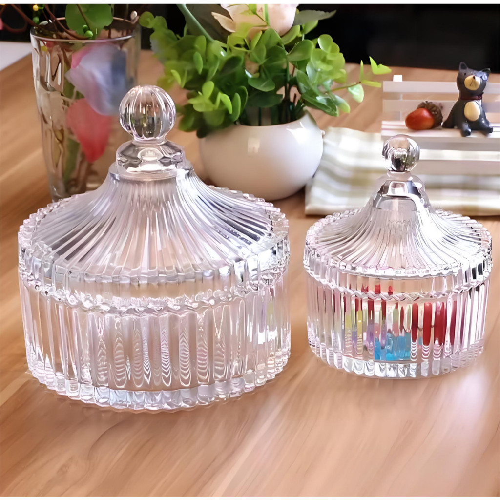 Bomboniere de Vidro Cristal Porta Doces Decorativa Utilidades