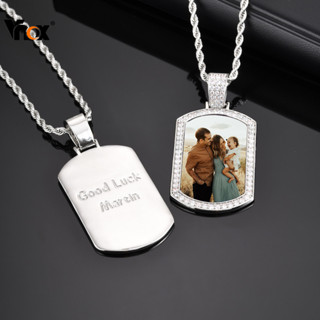 Colar Com Imagem Personalizada Vnox , Foto Para Homens E Mulheres , Pingente De Zircônia Banhado A Ouro 18K , Presente D em Oferta na Shopee