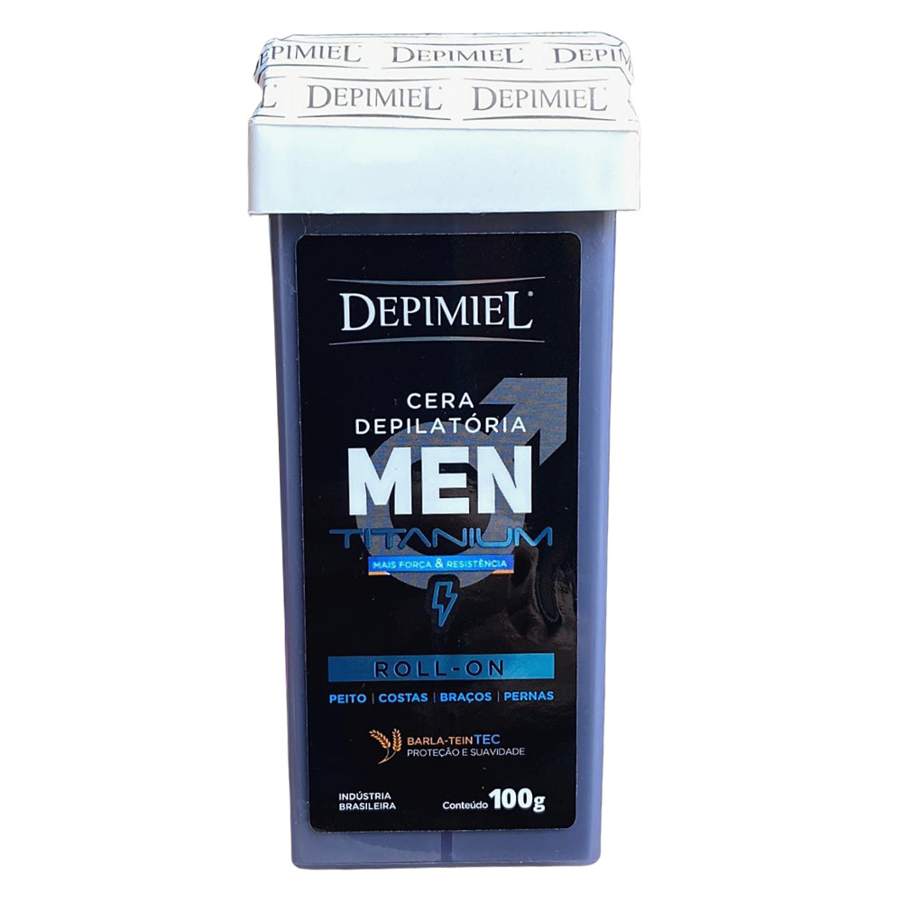 Cera Depilatória Depimiel Men Powerful Roll-on Refil 100g em Oferta na Shopee