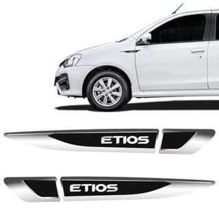 Adesivo Aplique Lateral Etios Hatch Sedan Emblema Resinado em Oferta na Shopee