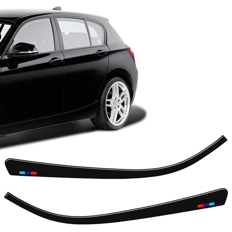 Par Adesivo Retrovisor Bmw 120i 320i 328i Aplique Preto