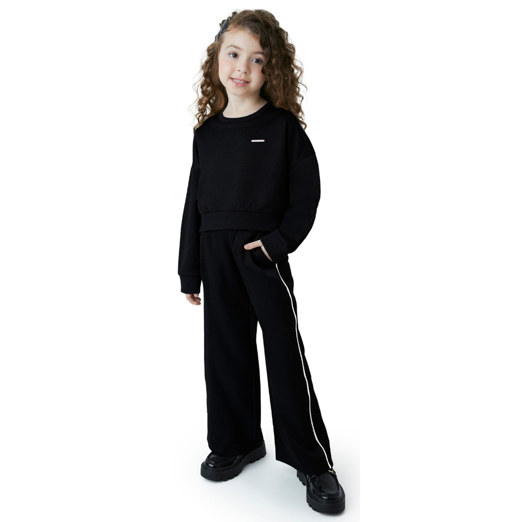 Conjunto Moletom Malwee Carinhoso Menina Tam 4 ao 14 Blusão Calça Infantil Inverno Malha Térmica