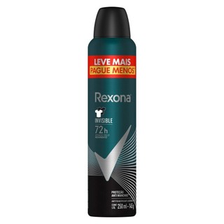 Antitranspirante Aerosol Rexona Men Invisible 250ml em Oferta na Shopee