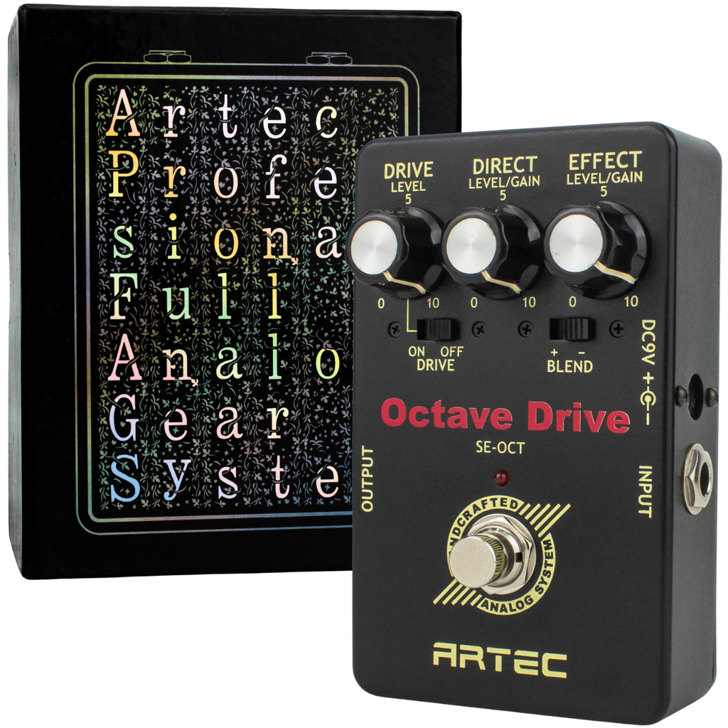 Pedal 2 Efeito Dual Octave Drive Guitarra - Se-Oct Artec