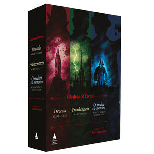 Box do Terror. Frankenstein, Drácula e o Médico e o Monstro em Oferta na Shopee