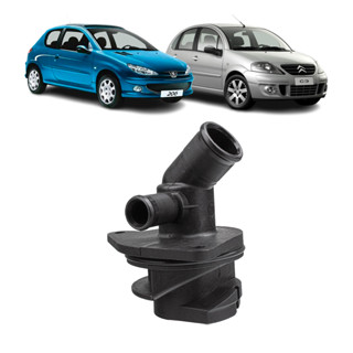 FLANGE FLUXO DE ÁGUA CITROËN C3 1.4 8V (TU3JP) - 2003 ACIMA PEUGEOT 206 1.4 8V (TU3JP) - 2003 ACIMA em Oferta na Shopee