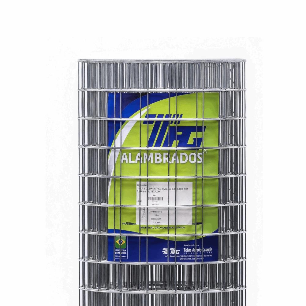 TELA SOLDADA TAG MALHA 5,0X5,0cm FIO 2,00mm RL 15X1,5m em Oferta na Shopee