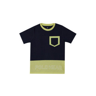 Camiseta Masculina Infantil Happiness Polo Wear Azul Escuro em Oferta na Shopee