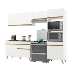 Armário de Cozinha Compacta 252cm Veneza Multimóveis V3693