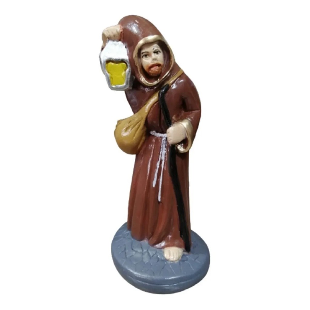 Imagem Sacra Religiosa de SÃO LONGUINHO em Gesso para Decoração de Altar e Devoção - Exu Mirim