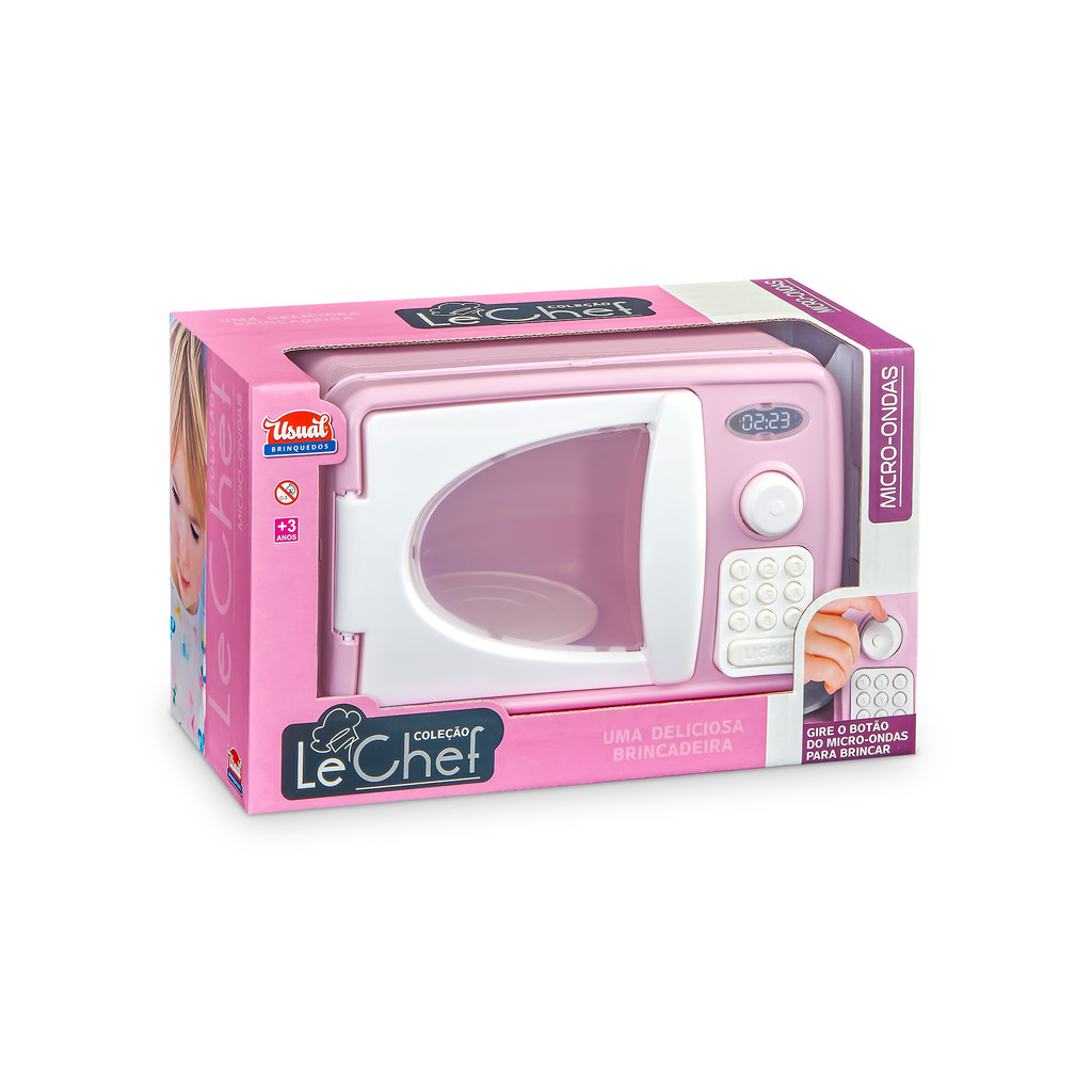 Micro-ondas Infantil de Brinquedo Acessórios New Le Chef em Oferta na Shopee