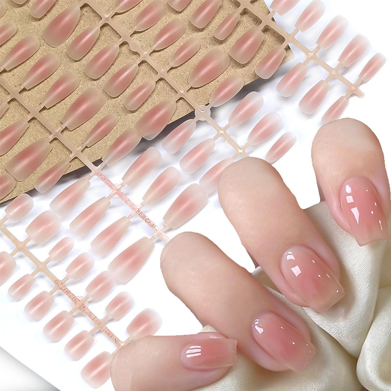30 Pçs Ponta Do Prego Unhas Falsas Moda Wearable Simples Cobertura Completa Imprensa Em DIY Usar Ferramenta De