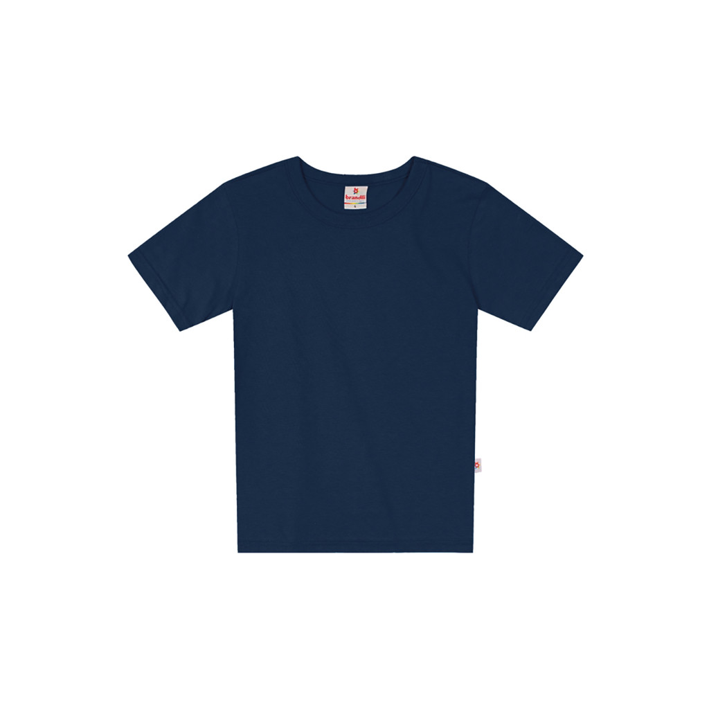 Camiseta Básica Infantil Menino em Malha - Azul - Brandili - Baby & Kids Fashion